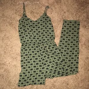 Elephant print JUMP SUIT!